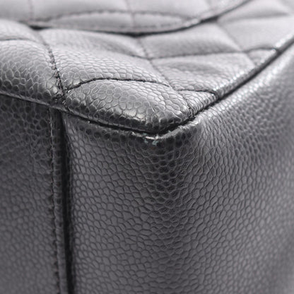 Chanel Black Grained Calfskin Tote Bag (Pre-Owned)
