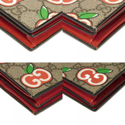 Gucci Beige Gg Supreme Canvas Elastane Wallet (Bi-Fold) (Pre-Owned)