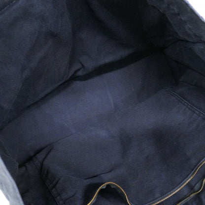 Hermes Navy Canvas Tote Bag (Pre-Owned)