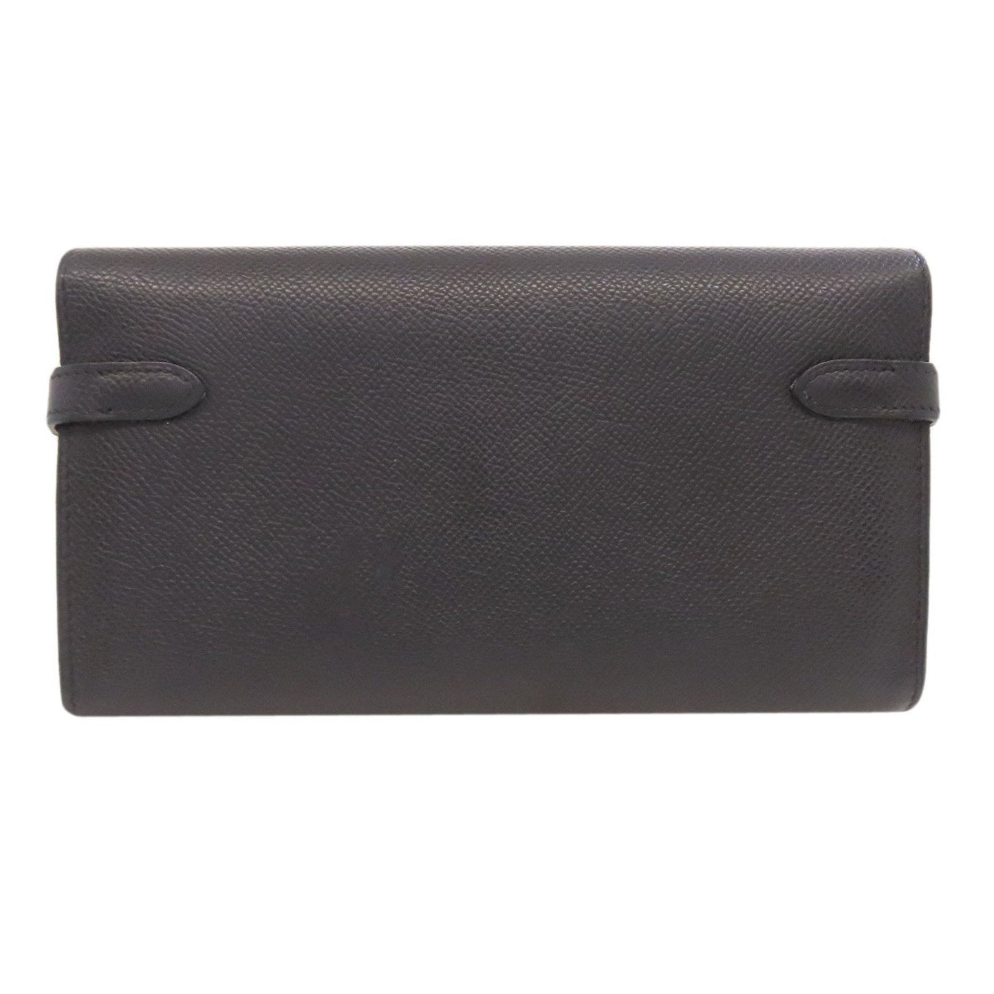 Hermes Kelly Black Epsom Leather Long Wallet (Bi-Fold) (Pre-Owned)