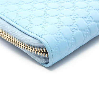 Gucci Blue Leather Long Wallet (Bi-Fold) (Pre-Owned)