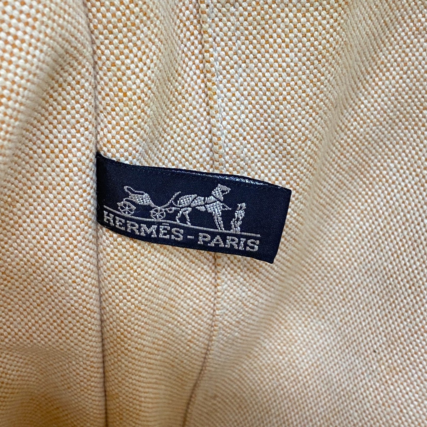 Hermes Orange Canvas Tote Bag (Pre-Owned)