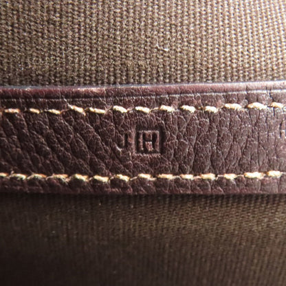 Hermes Garden Brown Toile Officier Tote Bag (Pre-Owned)