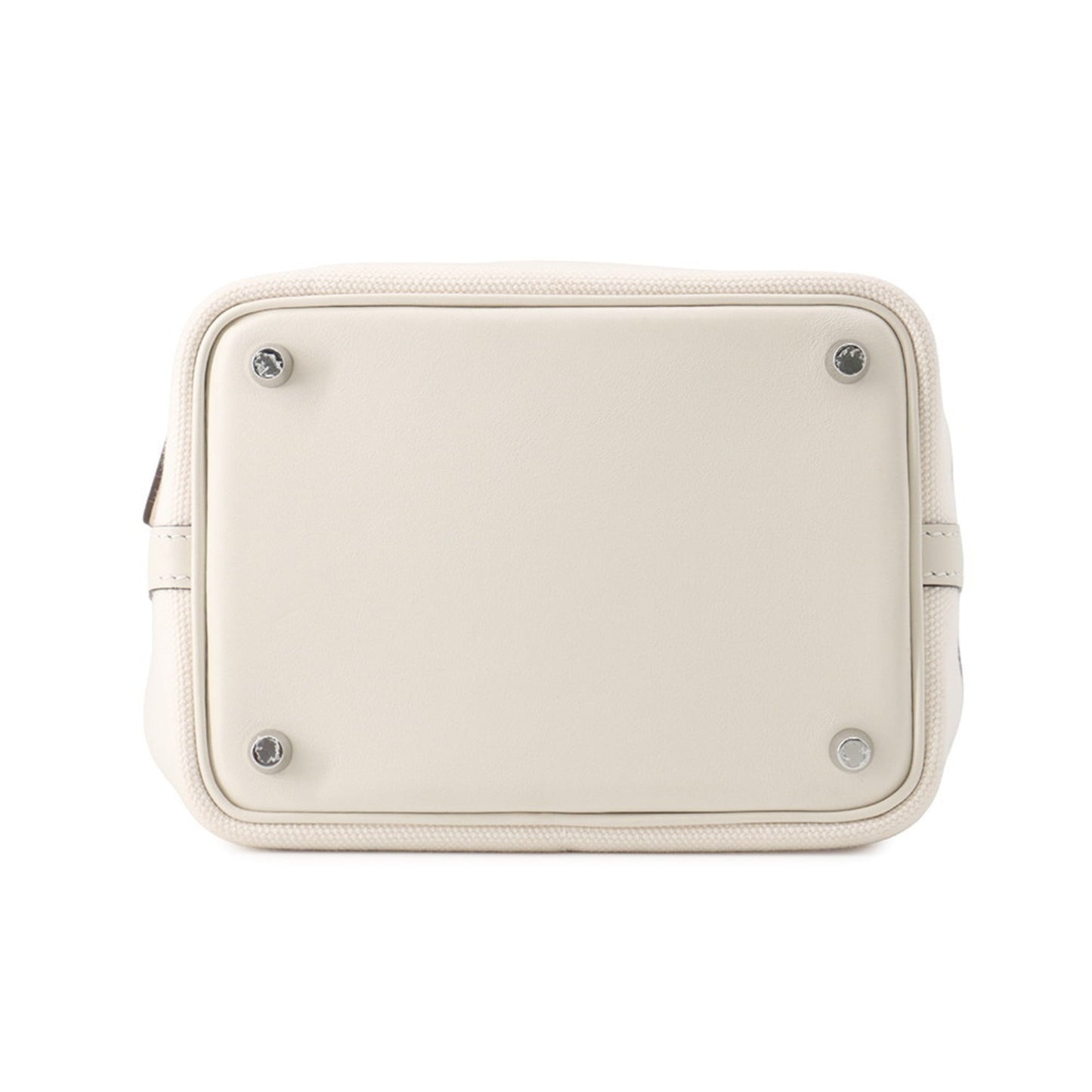 Hermes Picotin Silver Swift Leather Handbag Tote Bag (Pre-Owned)