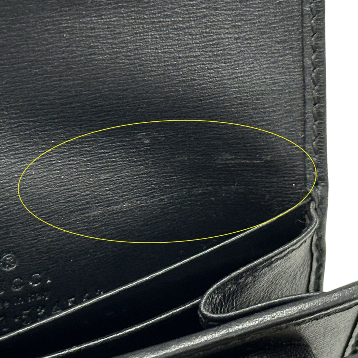 Gucci Black Leather Wallet (Bi-Fold) (Pre-Owned)