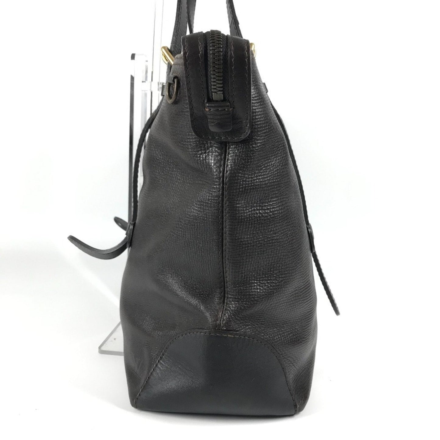 Louis Vuitton Brown Coffee Utah Leather Shoulder Bag Tote Bag (Pre-Owned)