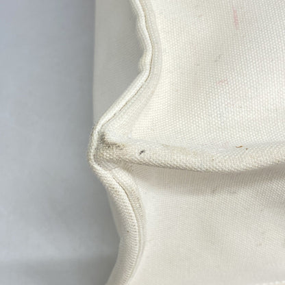 Chanel Ivory Canvas Tote Bag (Pre-Owned)
