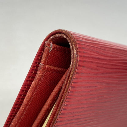Louis Vuitton Castilian Red Wallet (Bi-Fold) (Pre-Owned)