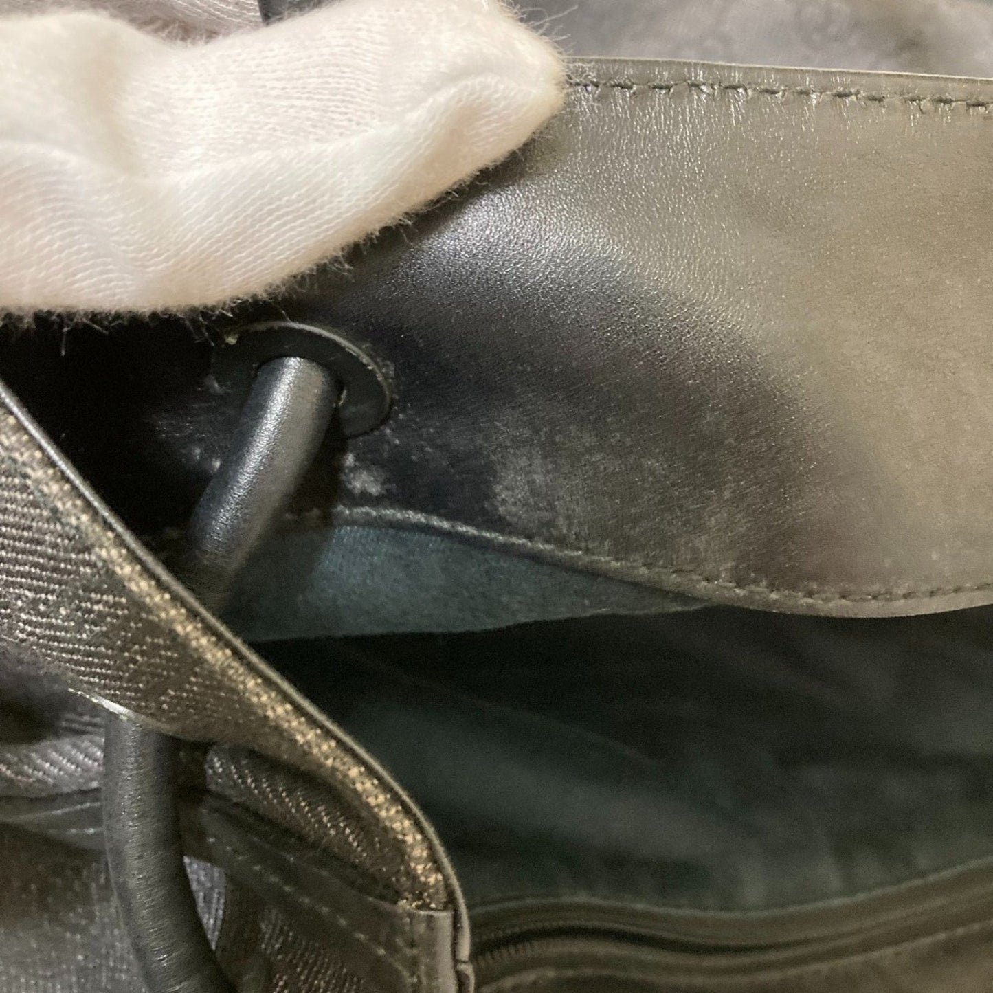 Gucci Dark Gray Gray Tote Bag (Pre-Owned)