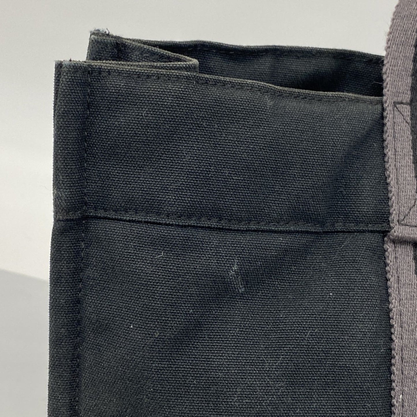 Hermes Black Canvas Tote Bag (Pre-Owned)