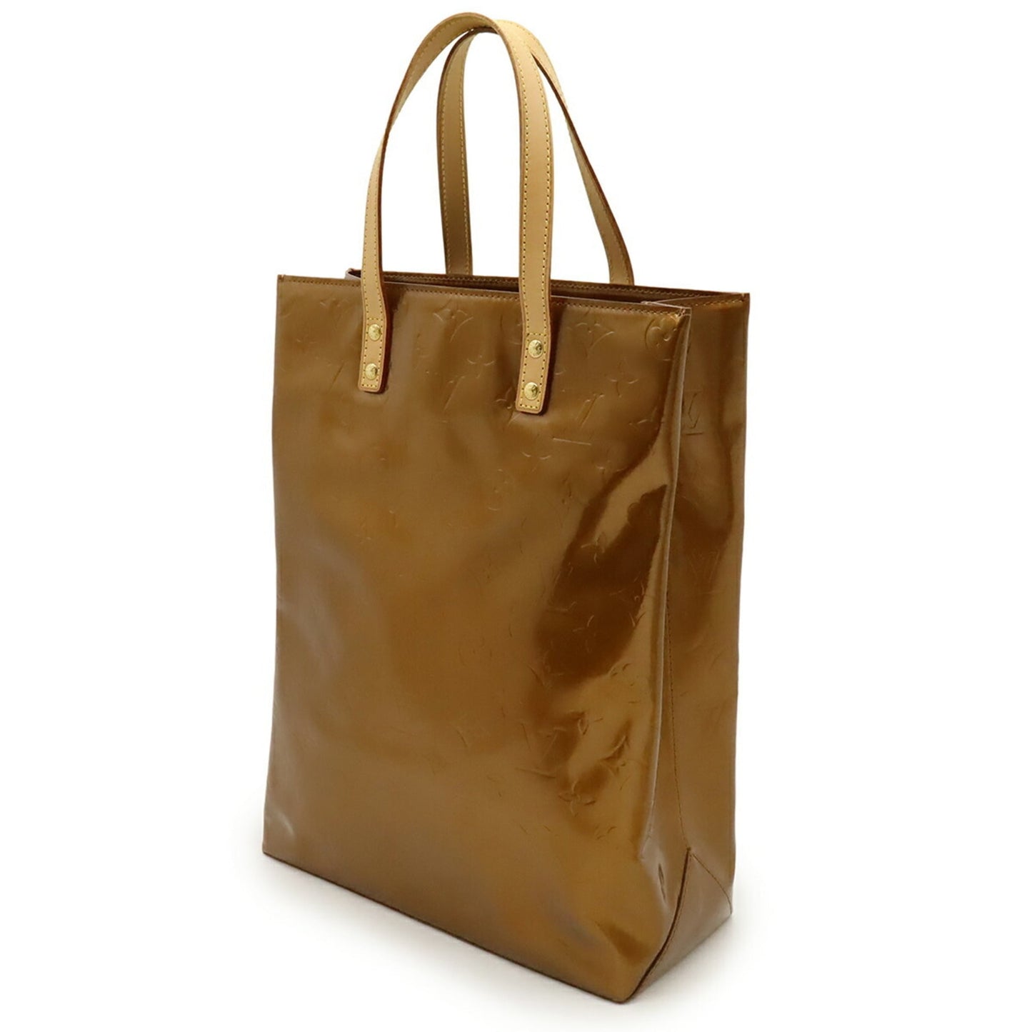 Louis Vuitton Bronze Brown Leather Handbag Tote Bag (Pre-Owned)