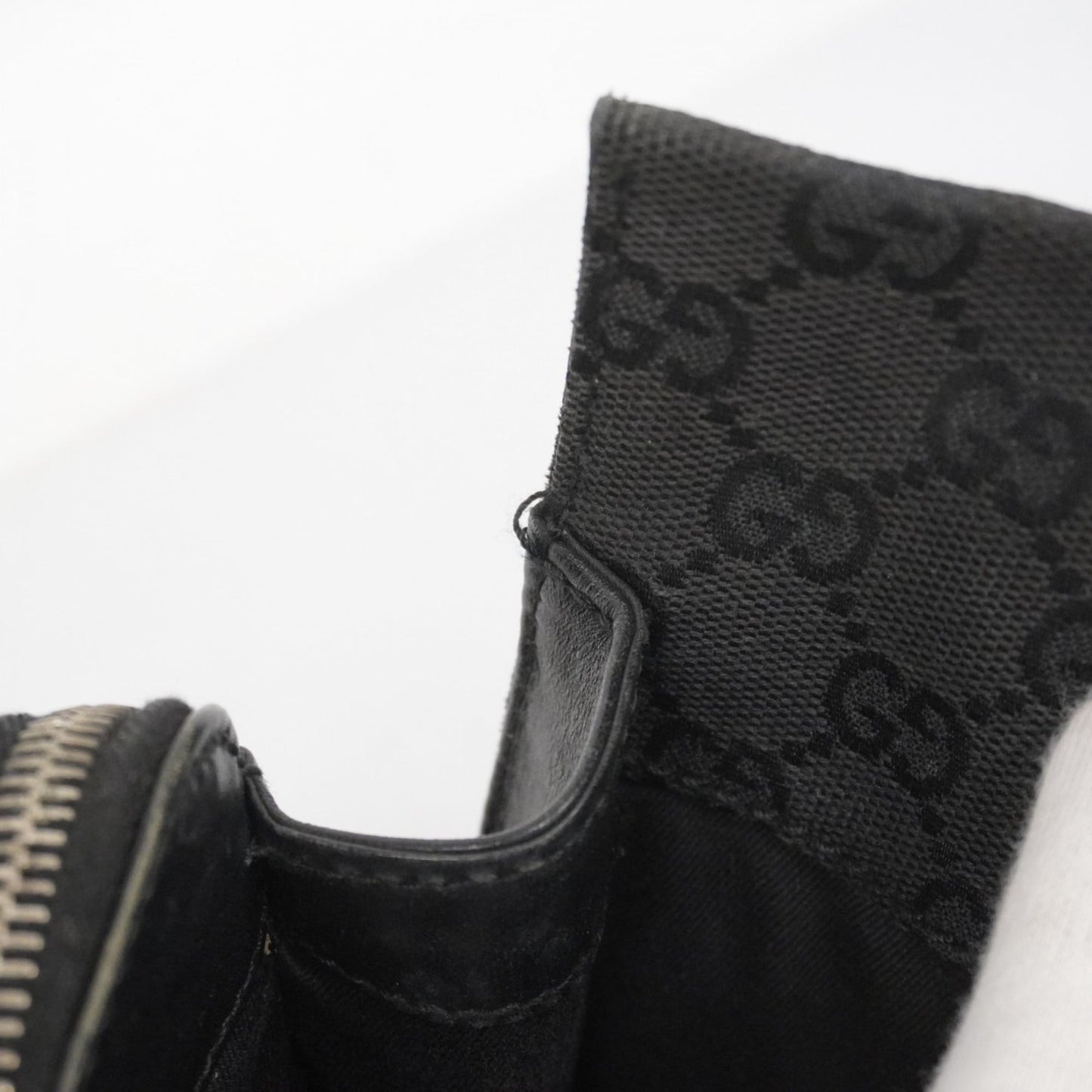 Gucci Black Canvas Tote Bag (Pre-Owned)