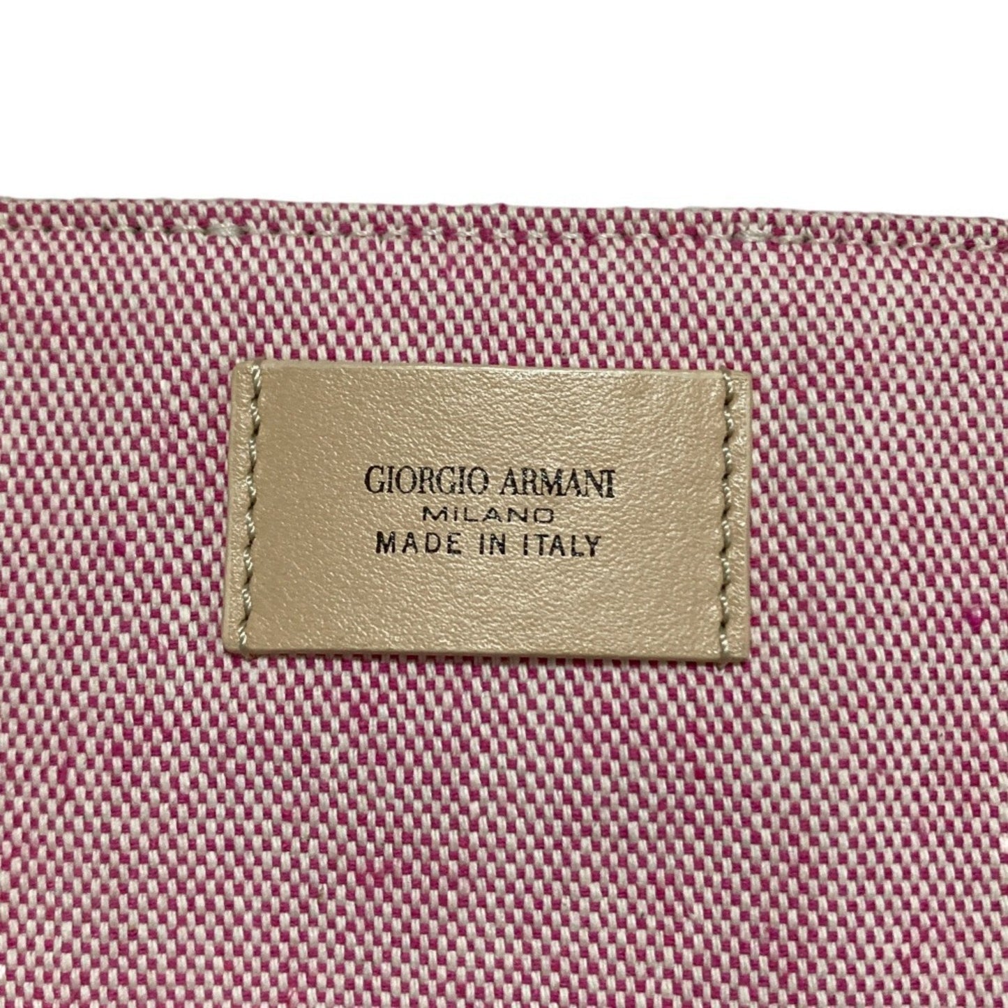 Giorgio Armani Pink Pink Beige Tote Bag (Pre-Owned)