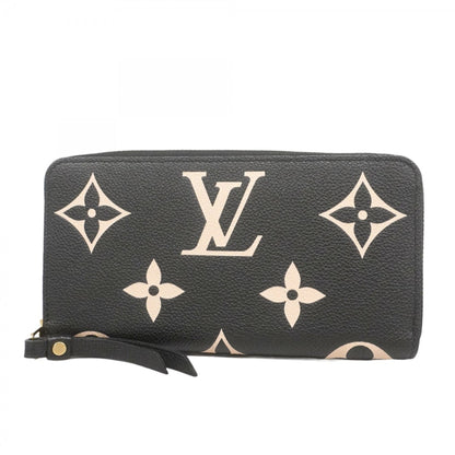 Louis Vuitton Beige Black Long Wallet (Bi-Fold) (Pre-Owned)