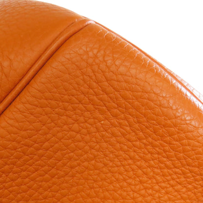 Hermes Orange Taurillon Clemence Leather Tote Bag (Pre-Owned)
