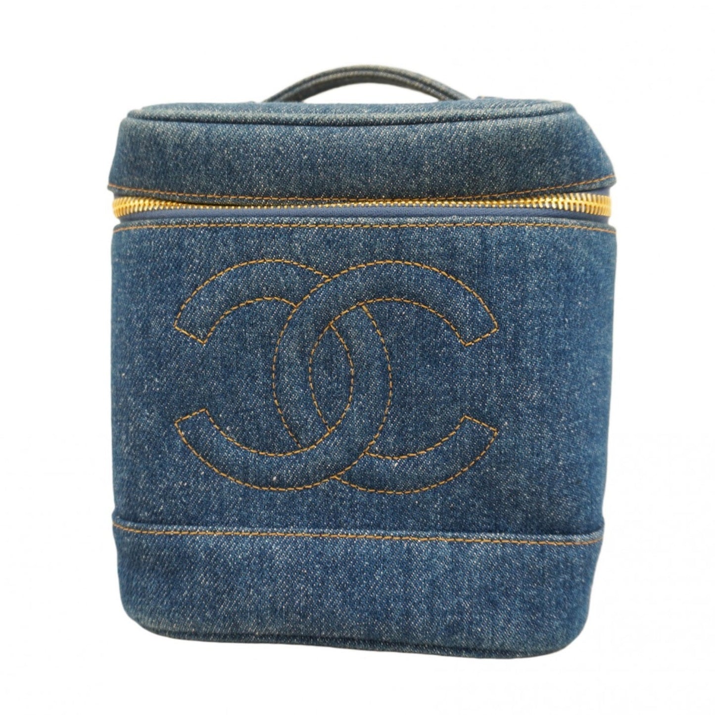 Chanel Blue Denim Vanity Bag (Pre-Owned)