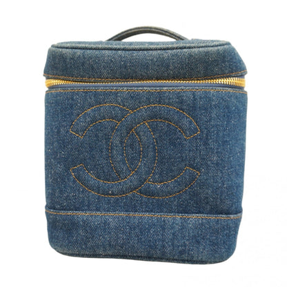 Chanel Blue Denim Vanity Bag (Pre-Owned)