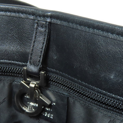 Salvatore Ferragamo Black Leather Tote Bag (Pre-Owned)