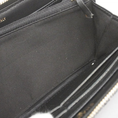 Chanel Navy Fabric Long Wallet (Bi-Fold) (Pre-Owned)