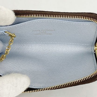 Louis Vuitton Blue Brown Coin Purse/Coin Case (Pre-Owned)