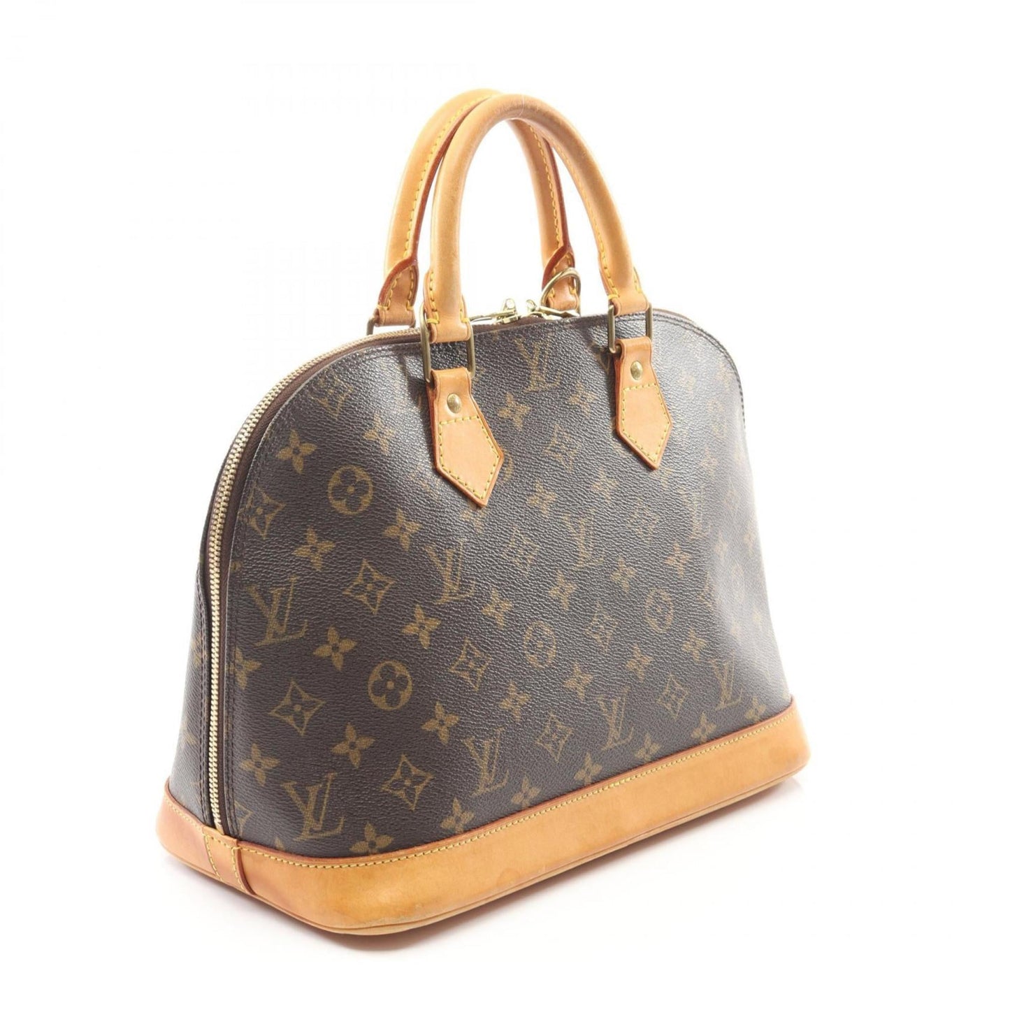Louis Vuitton Brown Pvc Leather Handbag (Pre-Owned)