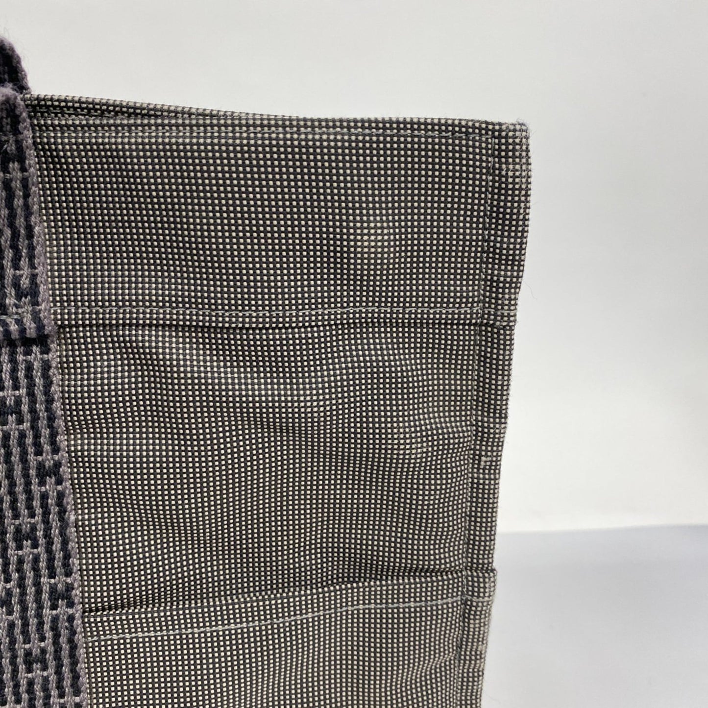 Hermes Gray Canvas Tote Bag (Pre-Owned)