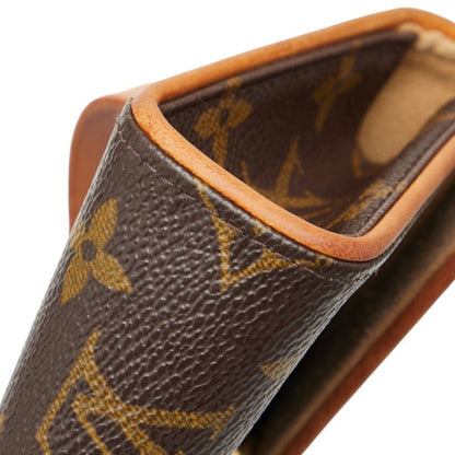 Louis Vuitton Brown Pvc Leather Pochette Sling Bag (Pre-Owned)