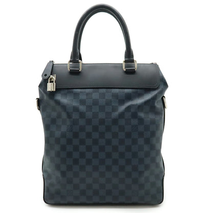 Louis Vuitton Damier Cobalt Navy Black Pvc Tote Bag (Pre-Owned)