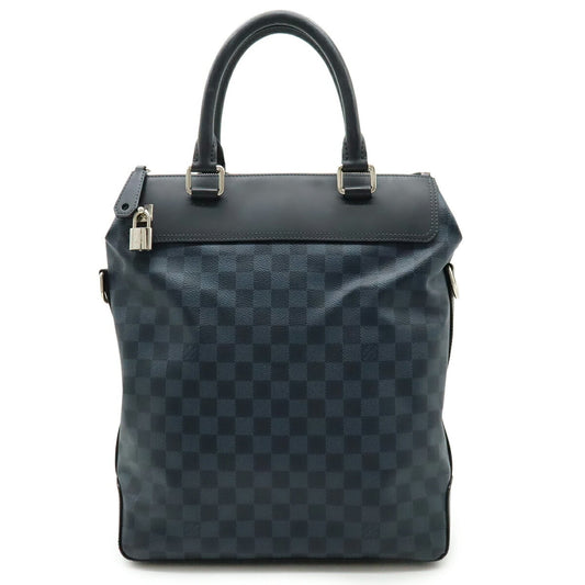 Louis Vuitton Damier Cobalt Navy Black Pvc Tote Bag (Pre-Owned)