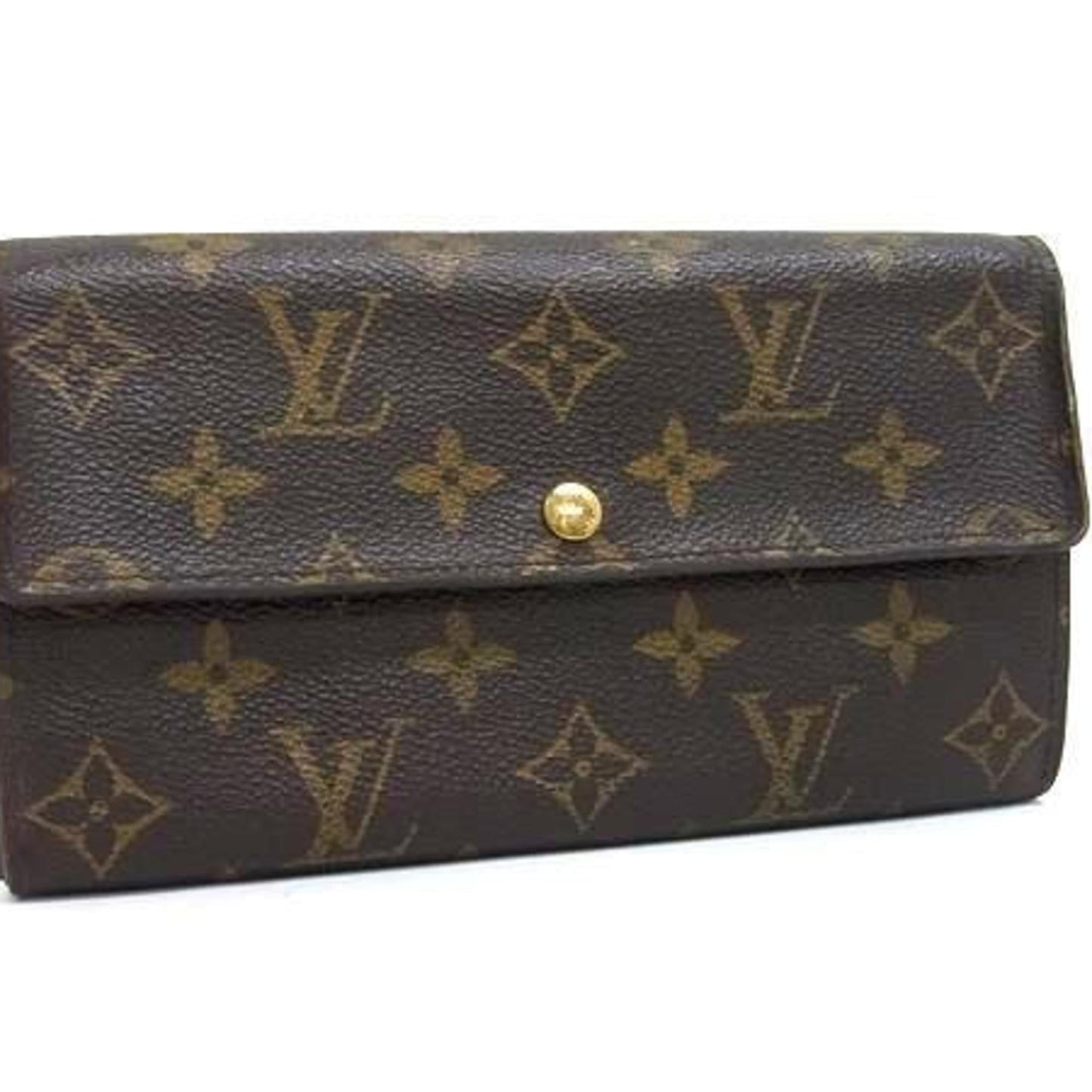 Louis Vuitton Brown Monogram Monogram Long Wallet (Bi-Fold) (Pre-Owned)