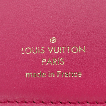 Louis Vuitton Hot Pink Noir Leather Wallet (Tri-Fold) (Pre-Owned)