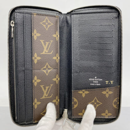 Louis Vuitton Black Brown Long Wallet (Bi-Fold) (Pre-Owned)
