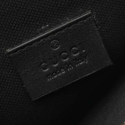 Gucci Black Canvas Leather Tote Bag (Pre-Owned)