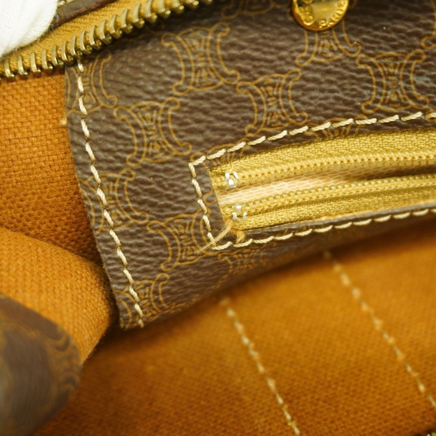 Celine Brown Pvc Tote Bag (Pre-Owned)