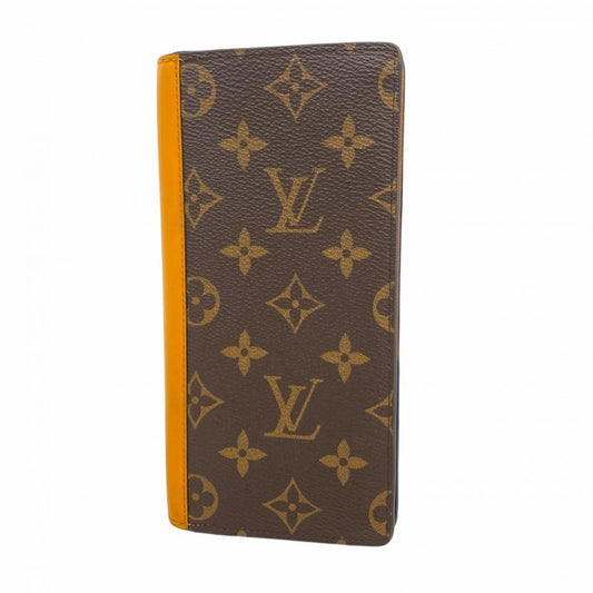 Louis Vuitton Brown Orange Long Wallet (Bi-Fold) (Pre-Owned)