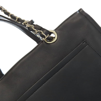 Chanel Black Leather Tote Bag (Pre-Owned)