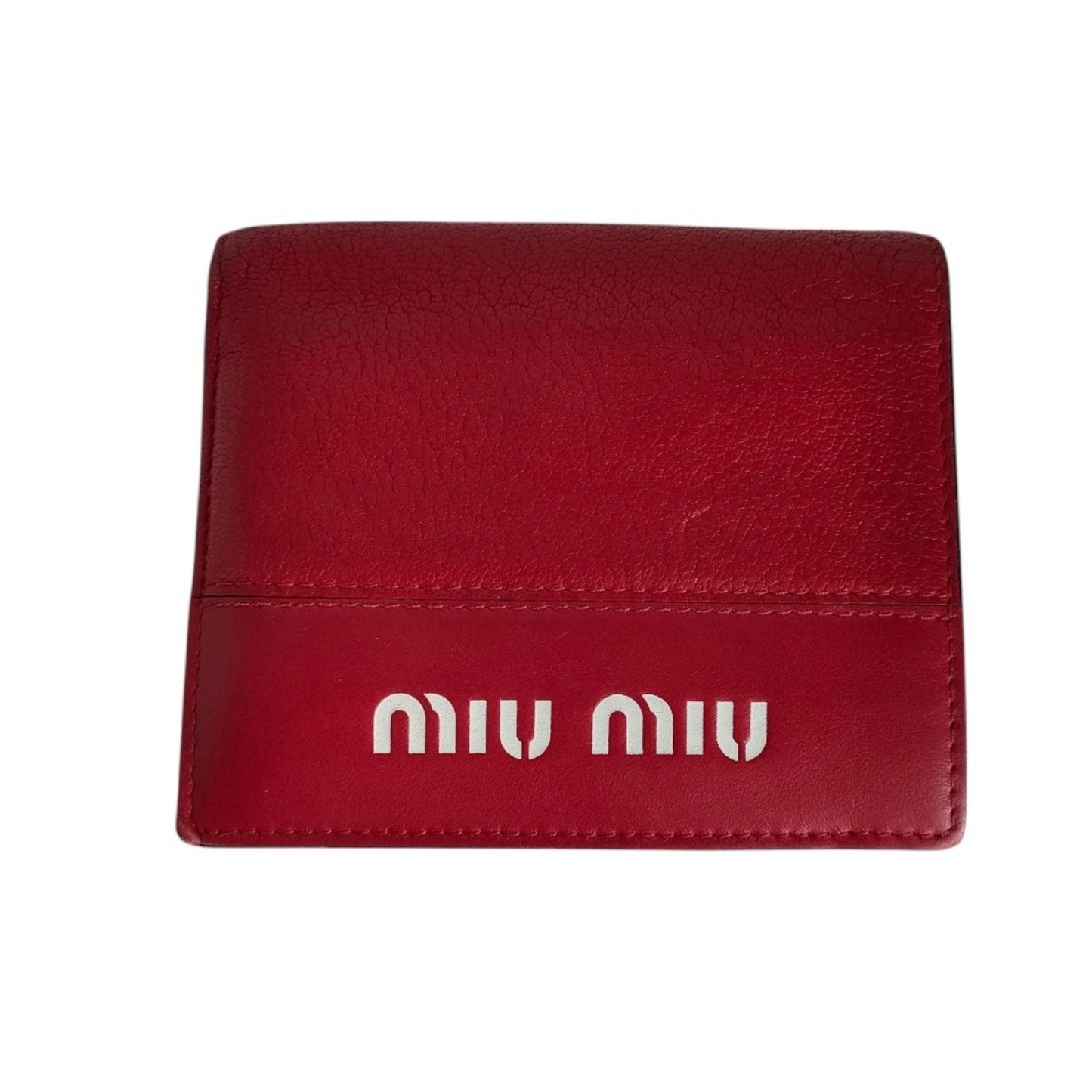 Miu Miu Red Color Wallet (Bi-Fold) (Pre-Owned)