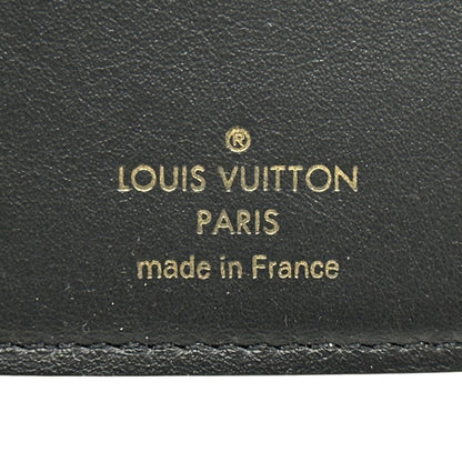 Louis Vuitton Black Noir Leather Long Wallet (Bi-Fold) (Pre-Owned)