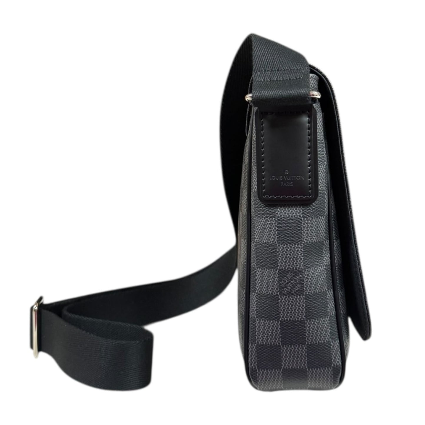 Louis Vuitton Black Gray Damier Graphite Shoulder Bag (Pre-Owned)