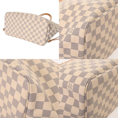 Louis Vuitton White Damier Azur Canvas Tote Bag (Pre-Owned)