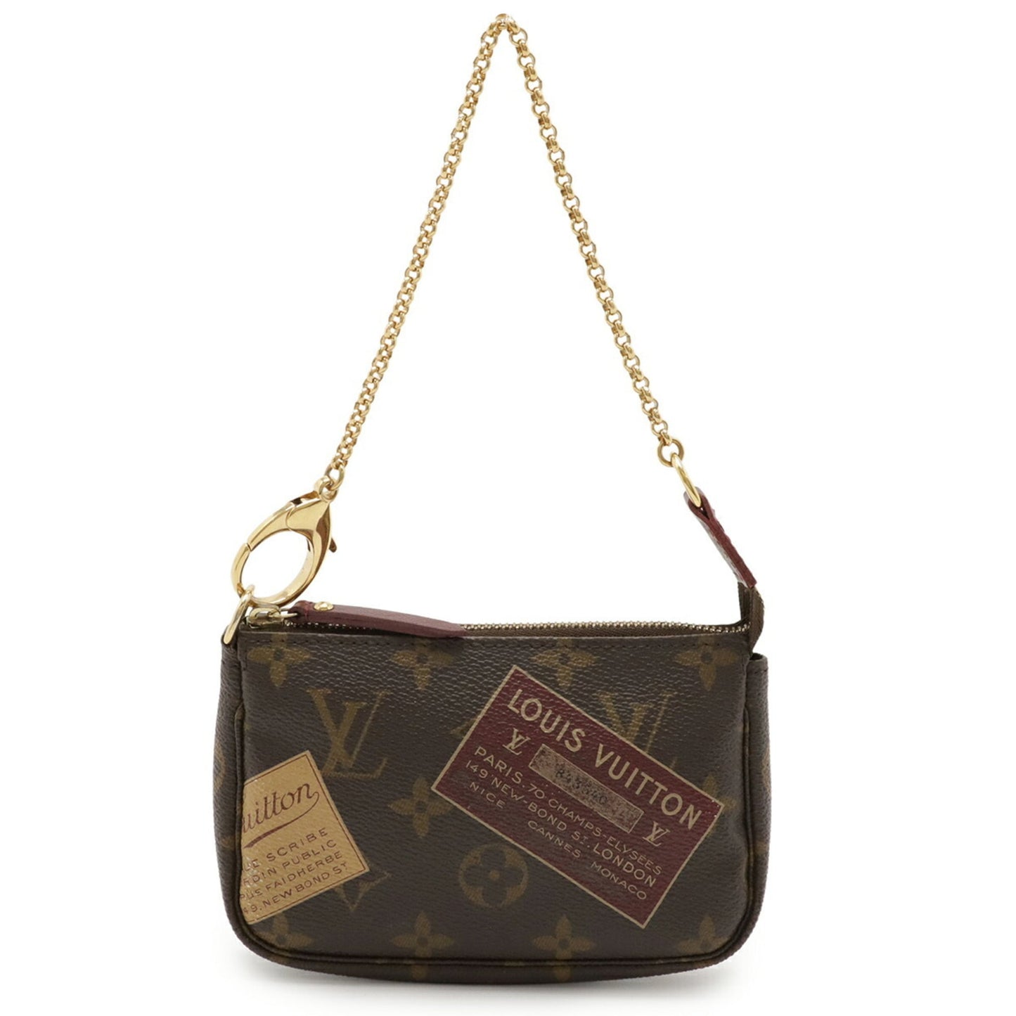 Louis Vuitton Brown Pvc Pochette Pouch (Pre-Owned)