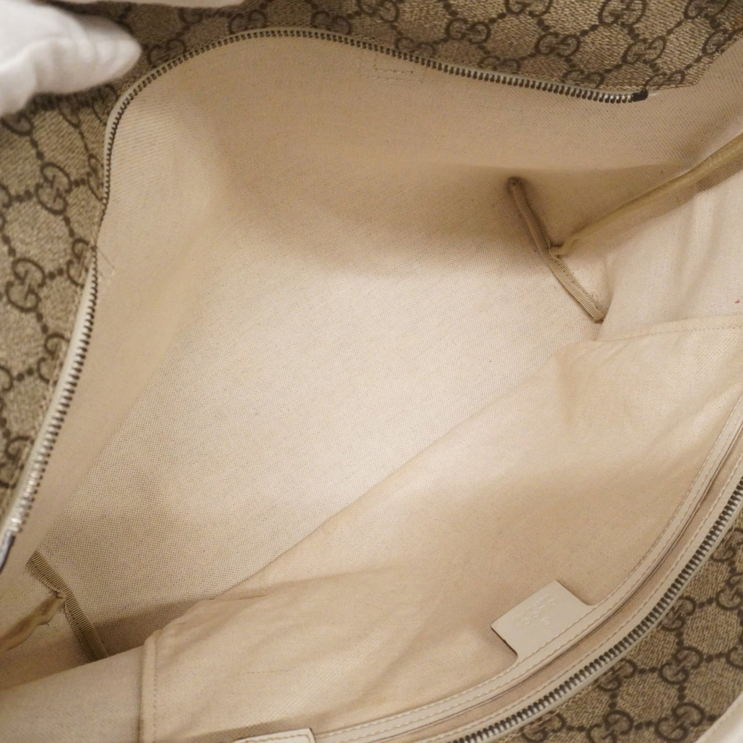 Gucci Brown White Pvc Tote Bag (Pre-Owned)