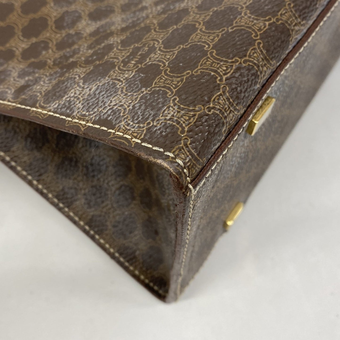 Celine Brown Pvc Tote Bag (Pre-Owned)