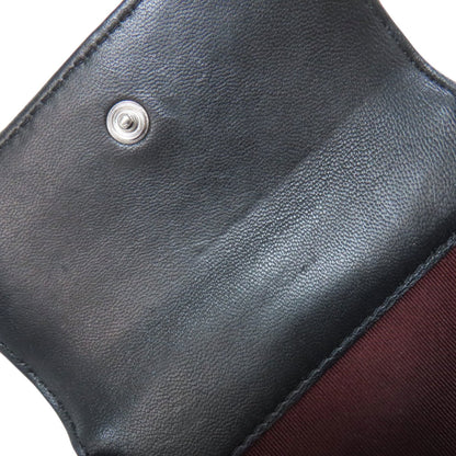 Chanel Matelasse Black Leather Wallet (Bi-Fold) (Pre-Owned)