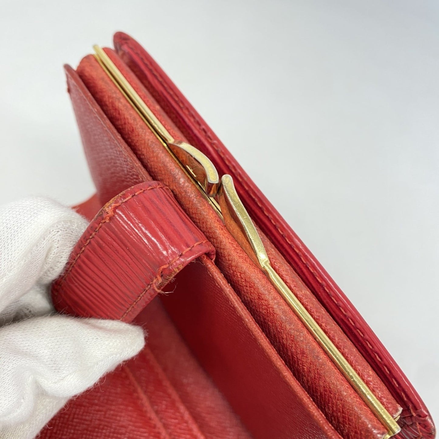 Louis Vuitton Castilian Red Wallet (Bi-Fold) (Pre-Owned)