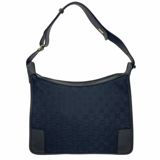 Gucci Black Canvas Shoulder Bag (Pre-Owned)