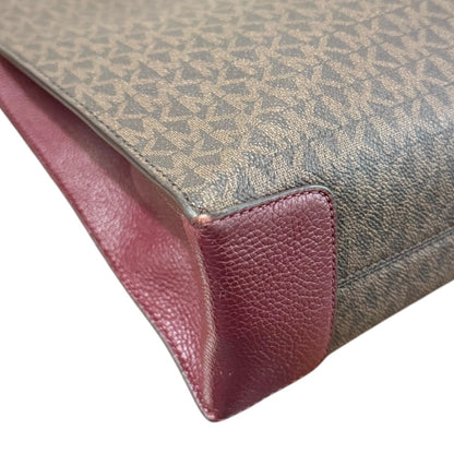 Michael Kors Bordeaux Brown Shoulder Bag Tote Bag (Pre-Owned)