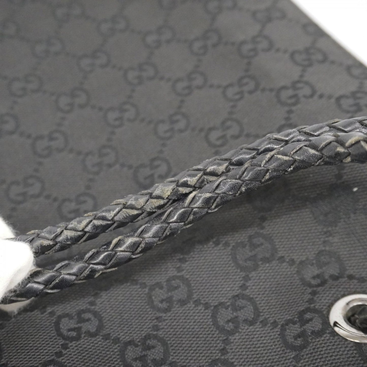 Gucci Black Canvas Tote Bag (Pre-Owned)