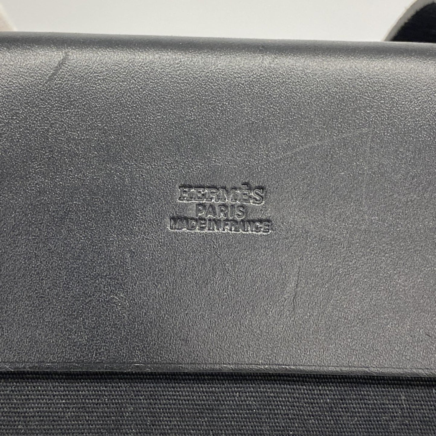 Hermes Black Toile Officier Tote Bag (Pre-Owned)