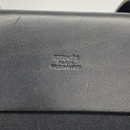 Hermes Black Toile Officier Tote Bag (Pre-Owned)